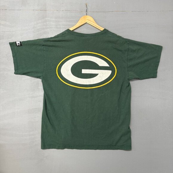 Vintage Green Bay Packers Starter Green 90s Made in USA Tee Shirt‎ Large - Picture 2 of 7